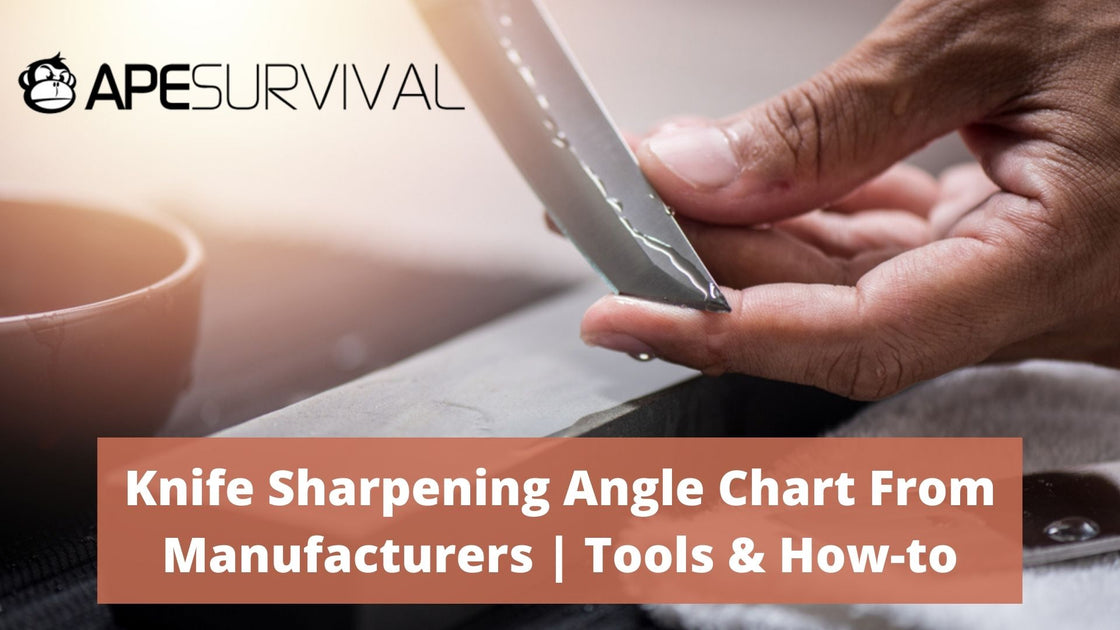 Knife Sharpening Angle Chart From Manufacturers Tools & Howto