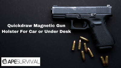 Quickdraw Magnetic Gun Holster For Car or Under Desk