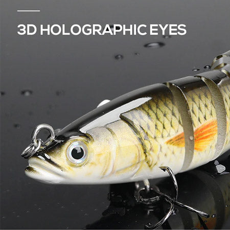 8 Segmented Fishing Lure Swimbait [Silver/Orange] – ApeSurvival