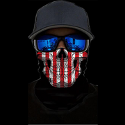 American Flag Skull Face Shield - ApeSurvival