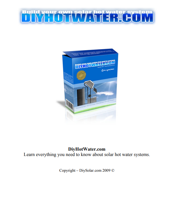 Build your own Hot Water System (eBook)