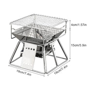 Portable Stainless Steel BBQ Grill Stove
