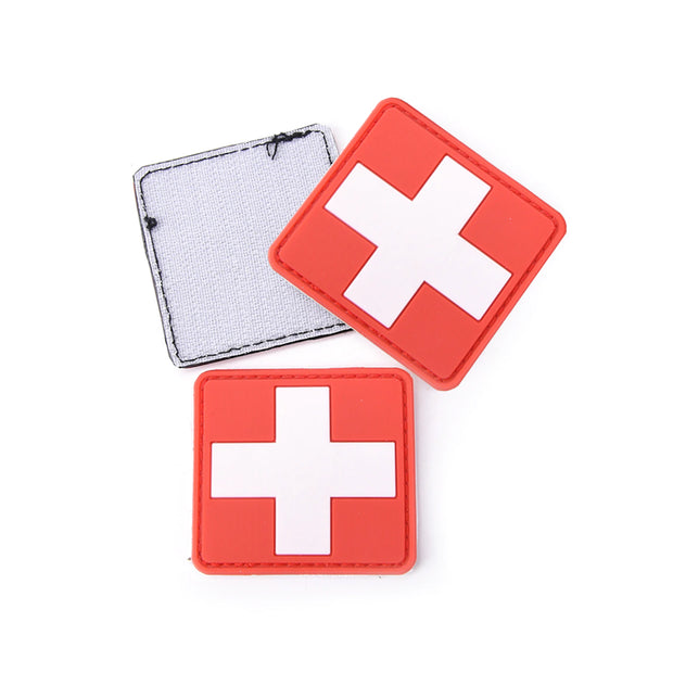 Velcro Patch PVC Medical (Red)