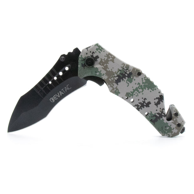 Folding Rescue Knife [Camo Digital Ice] - Ape Survival