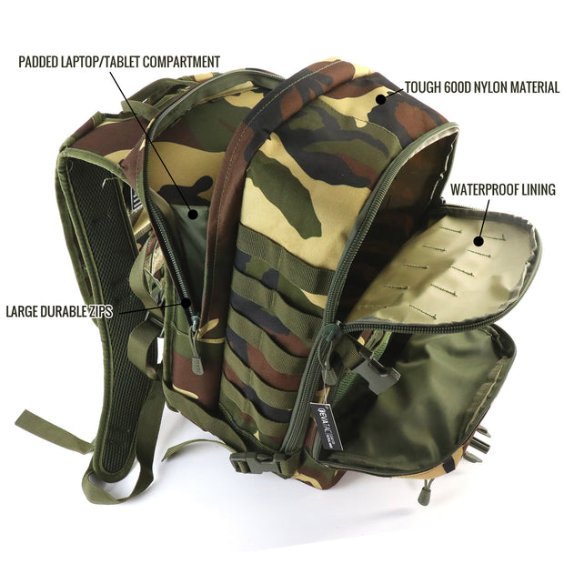 bug out bag backpack [Jungle Camo] - Ape Survival