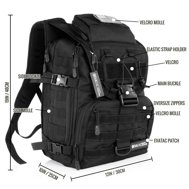 bug out bag backpack [Midnight Black] - Ape Survival