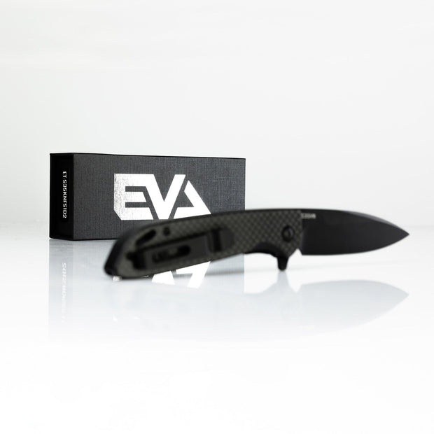 EVA VELOX FOLDING KNIFE BLACK Evatac 
