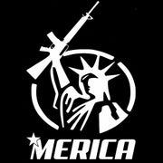Merica' Patriotic Sticker Decal for Car, Gun or Boat