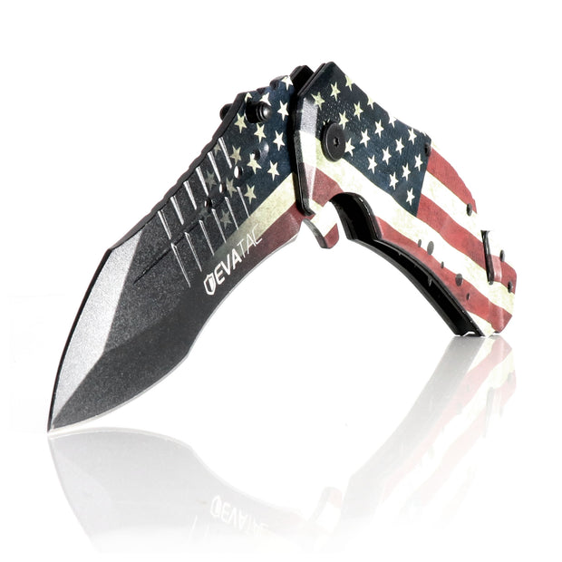 Best Rescue Knife [USA Patriots Edition] - Ape Survival